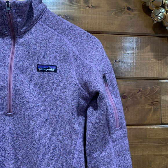 Patagonia Pink Purple Half Zip Better Sweater - Picture 5 of 5